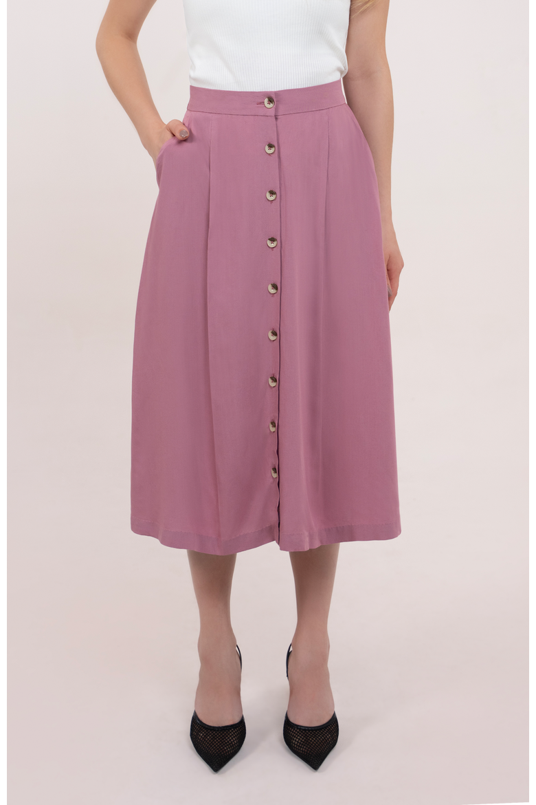 The Midi Skirt, Main, color, Mauve
