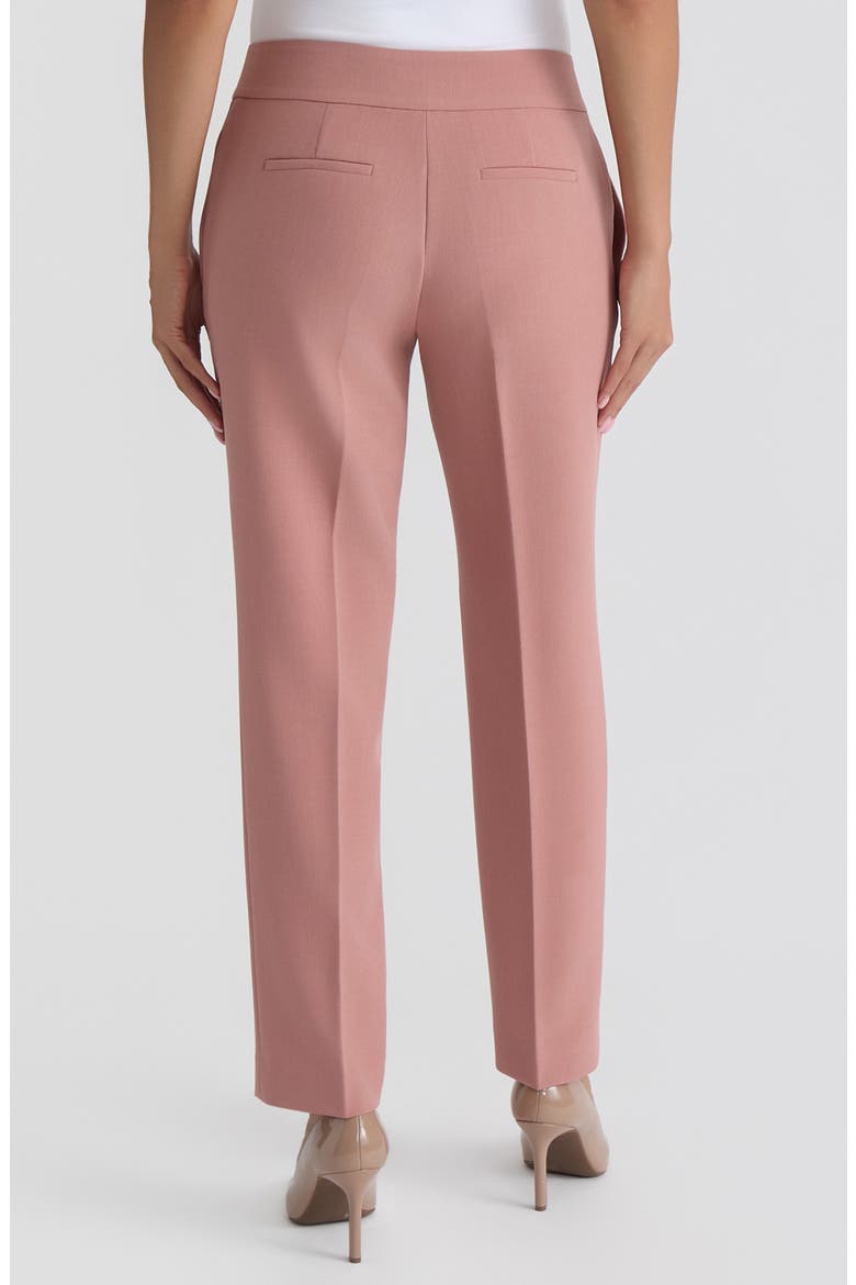 Ava Stretch Crepe Straight Leg Pants, Alternate, color, TEAROSE