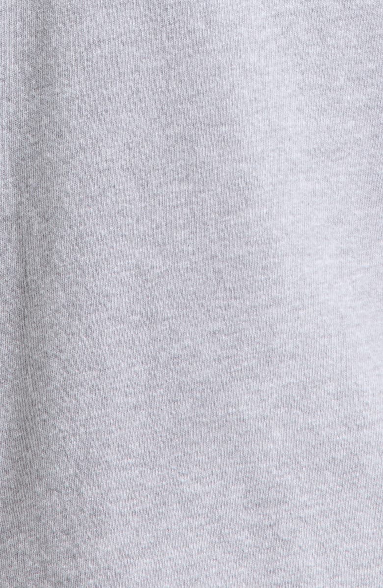 Year of Ours Cotton Varsity Sweatshirt, Alternate, color, Heather Grey Wh