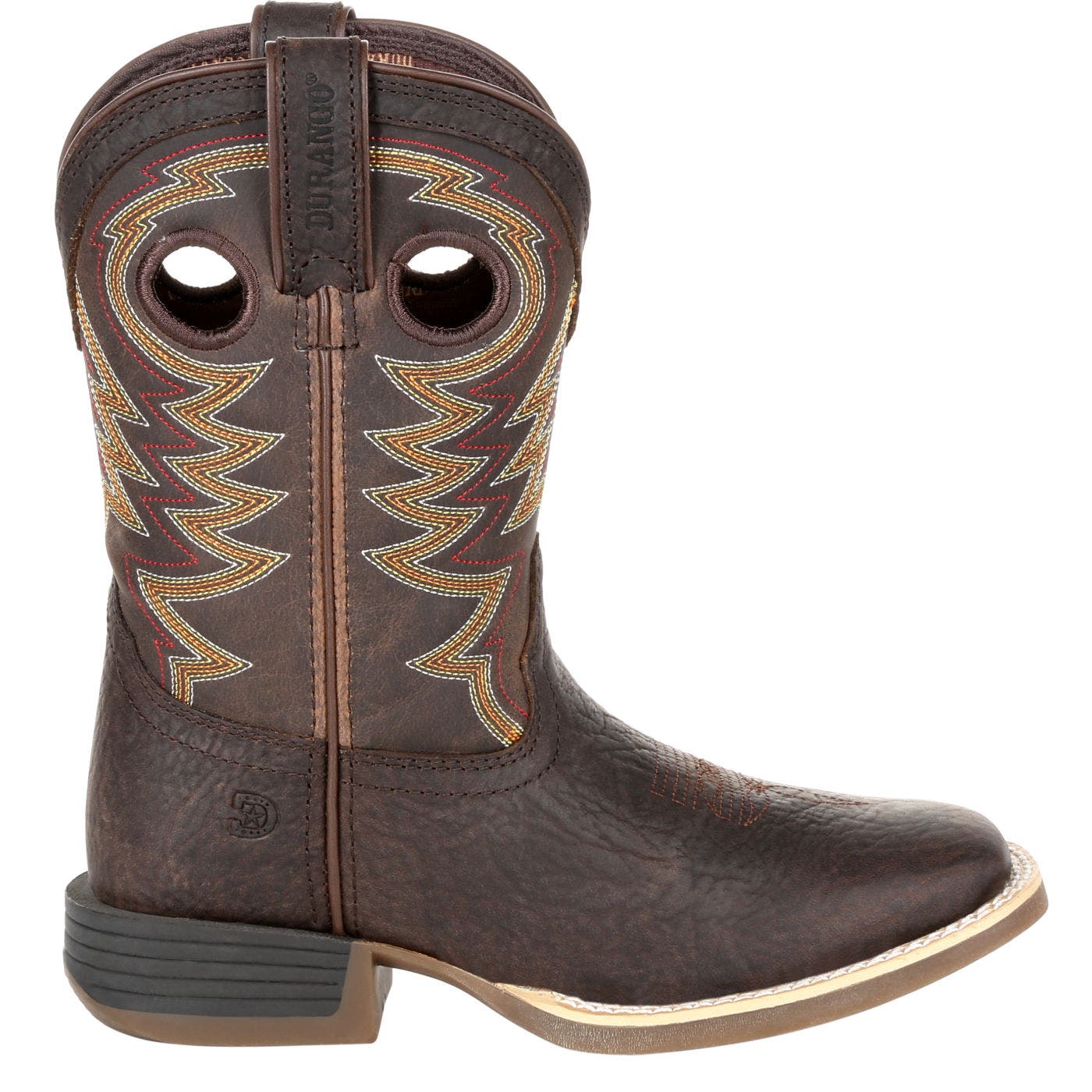 DURANGO Lil' Little Kid's Brown Western Boot, Main, color, Dark Bay