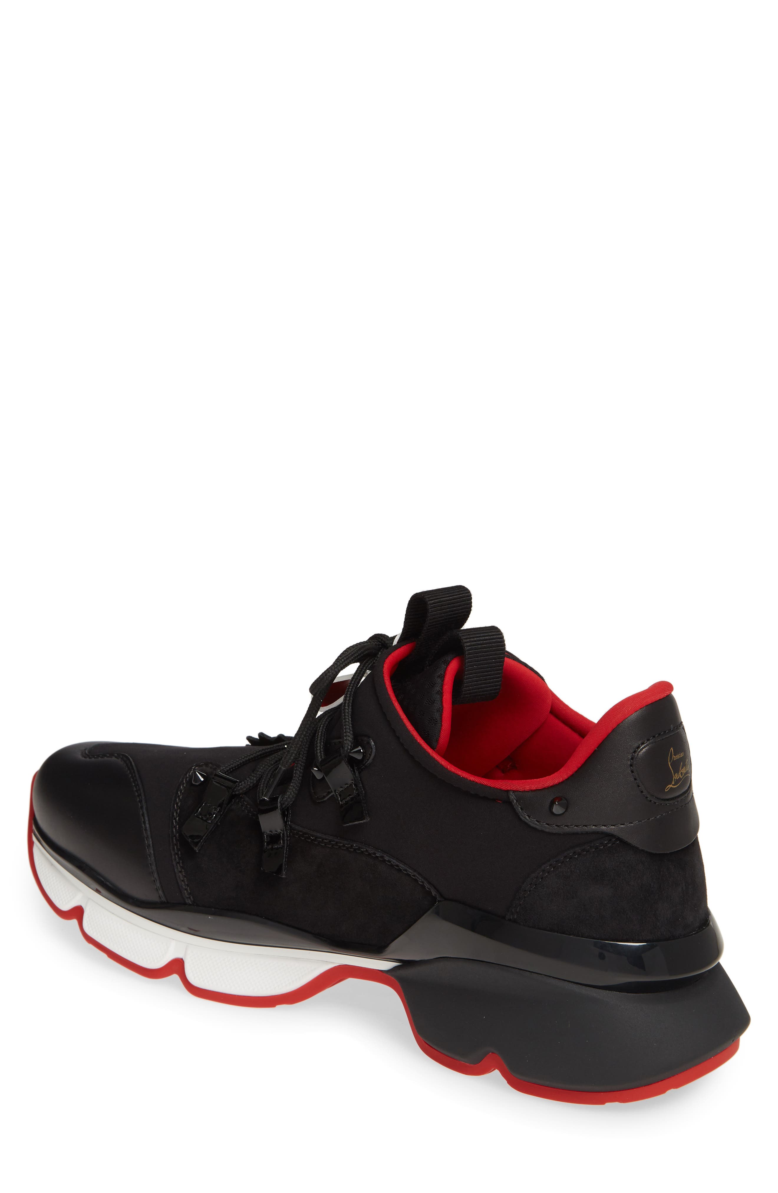 Christian Louboutin Red Runner Sneaker, Alternate, color, 