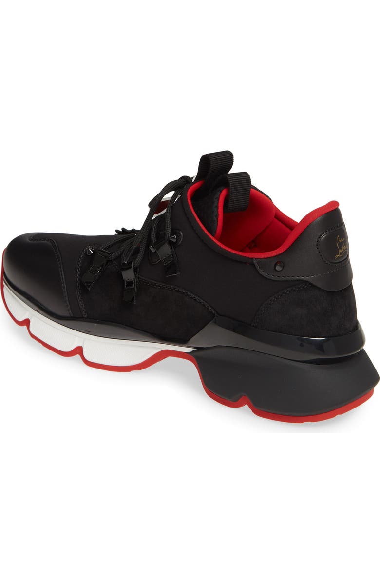 Christian Louboutin Red Runner Sneaker, Alternate, color,