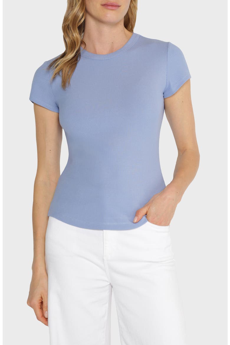 Jenna Short Sleeve T-Shirt, Main, color, CORNFLOWER