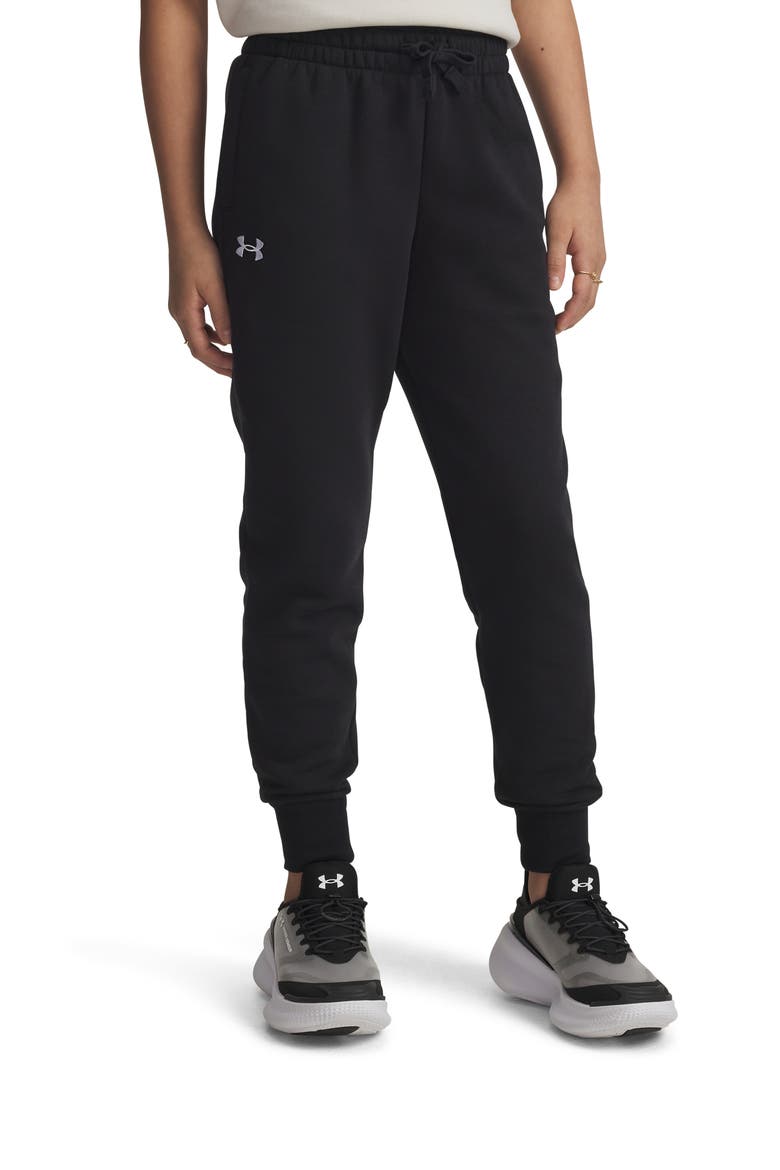 Kids' Rival Fleece Cotton Blend Joggers, Alternate, color, BLACK