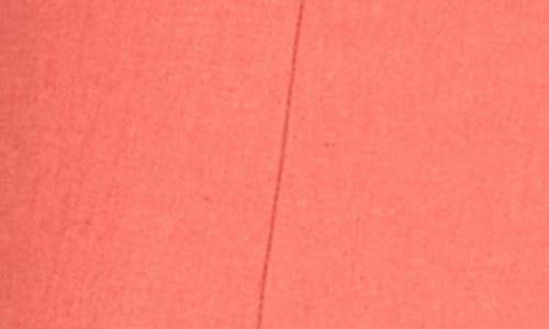 Maggy London Sleeveless Linen Blend Shirtdress In Mineral Red