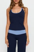 Princess Polly Kobee Contrast Trim Halter Top