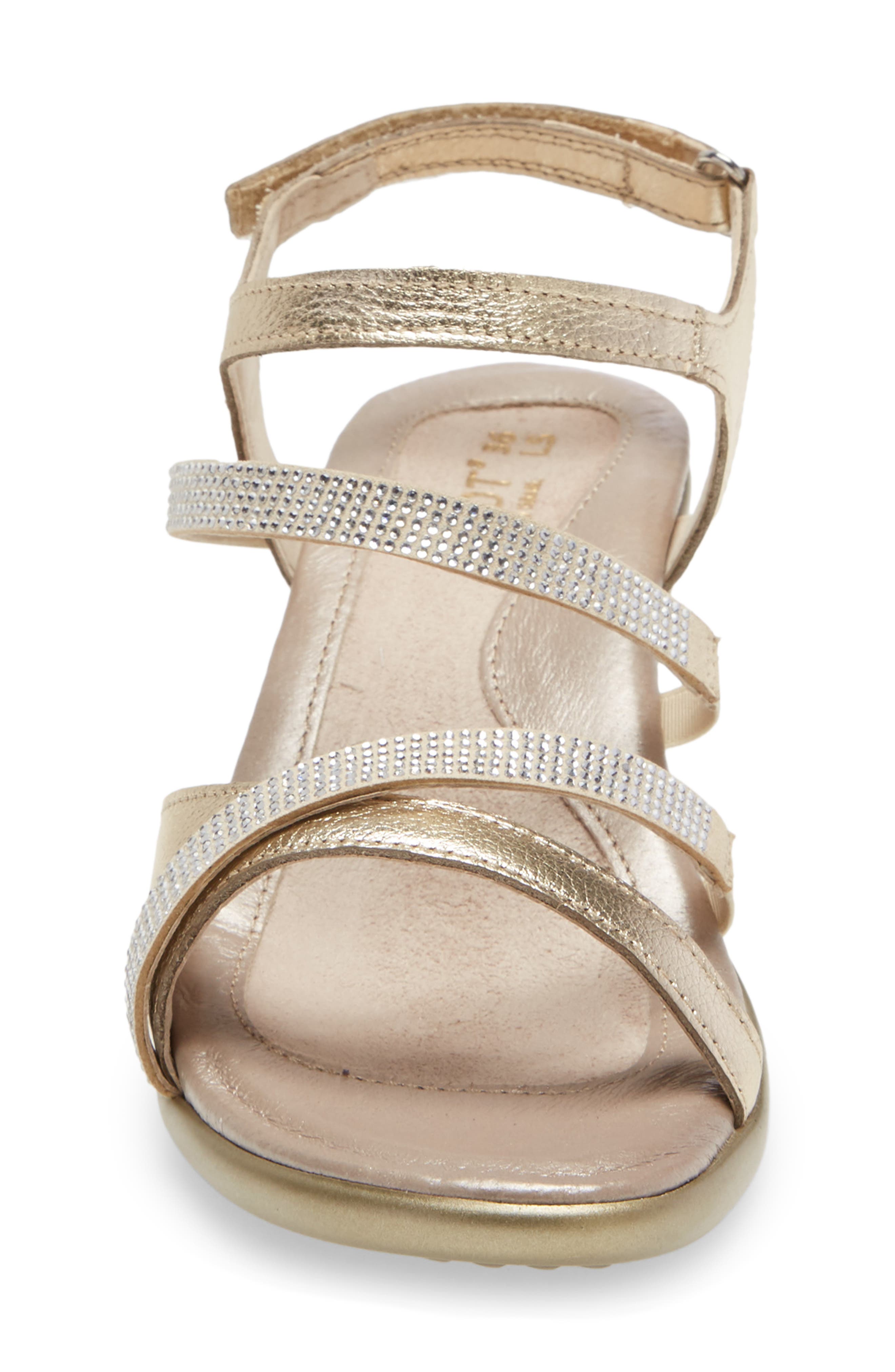 Innovate Sandal, Alternate, color, RADIANT GOLD LEATHER