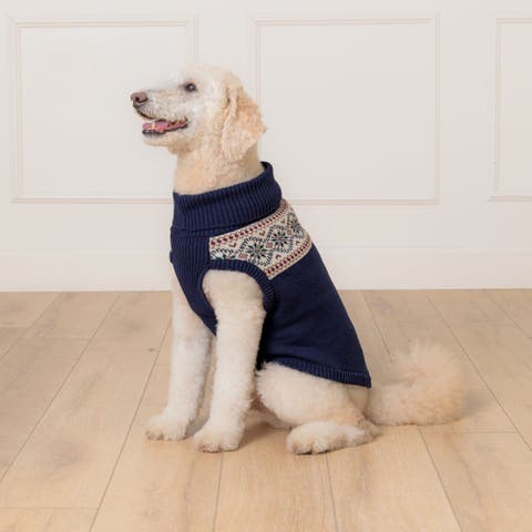 Organic Fair Isle Dog Sweater