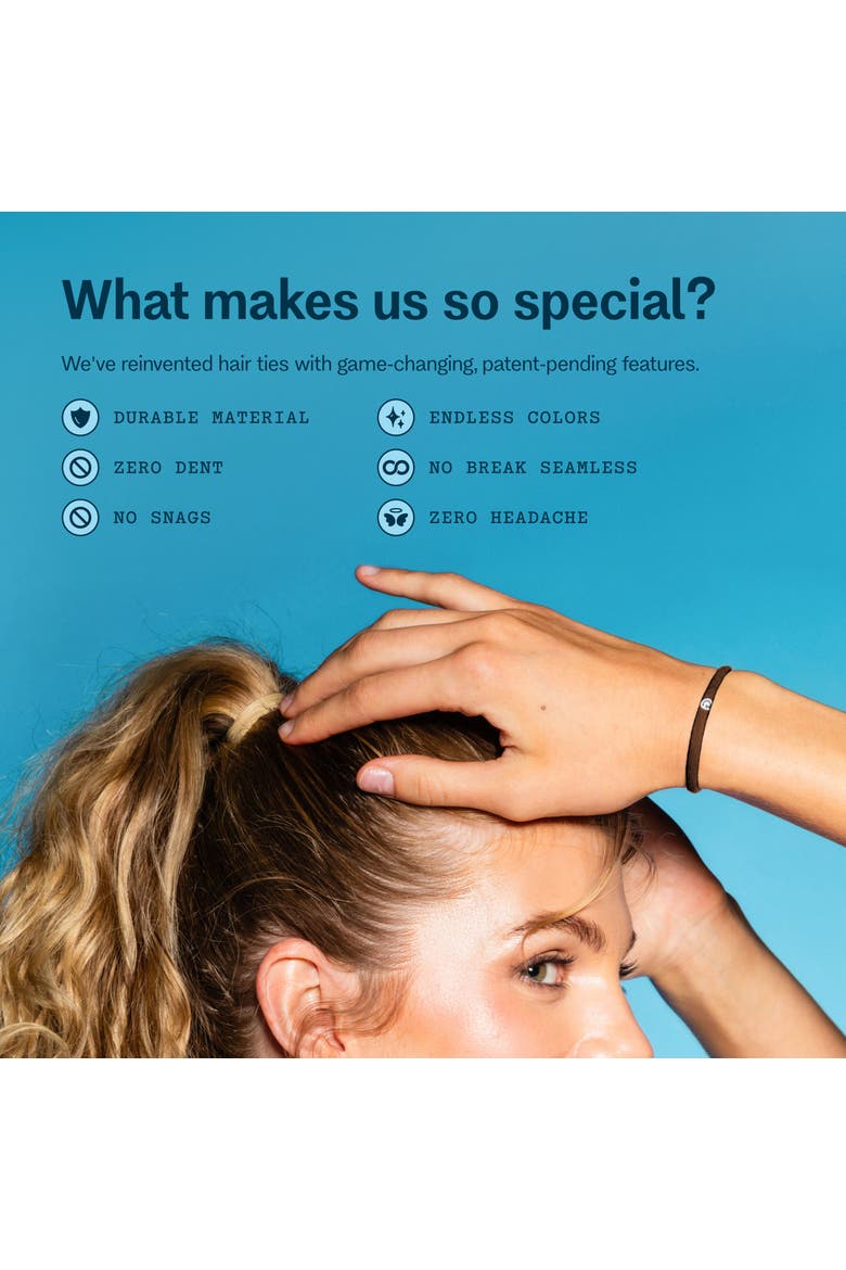 Low Profile Hair Bands, Alternate, color, Light Brown