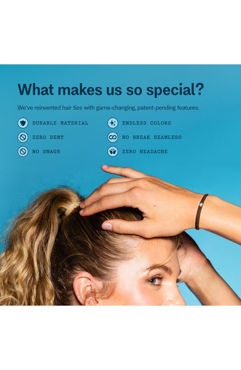 Gimme Beauty Low Profile Hair Bands, Alternate, color, Light Brown