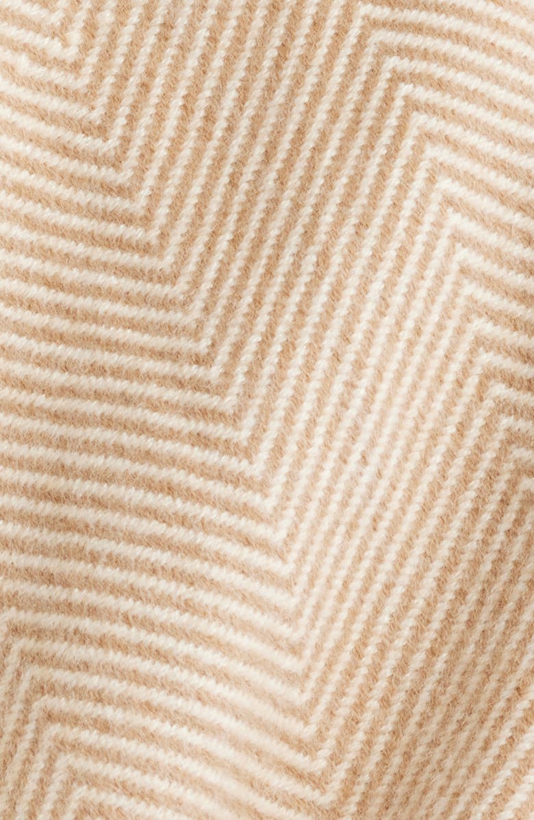 Treasure & Bond Cozy Fringe Ruana, Alternate, color, Tan- Ivory