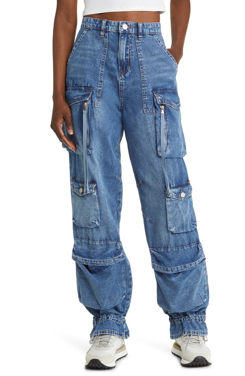 BLANKNYC Cargo Denim Joggers, Main, color,