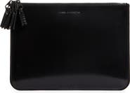 Comme des Garçons Wallets Large Zipper Medley Leather Pouch