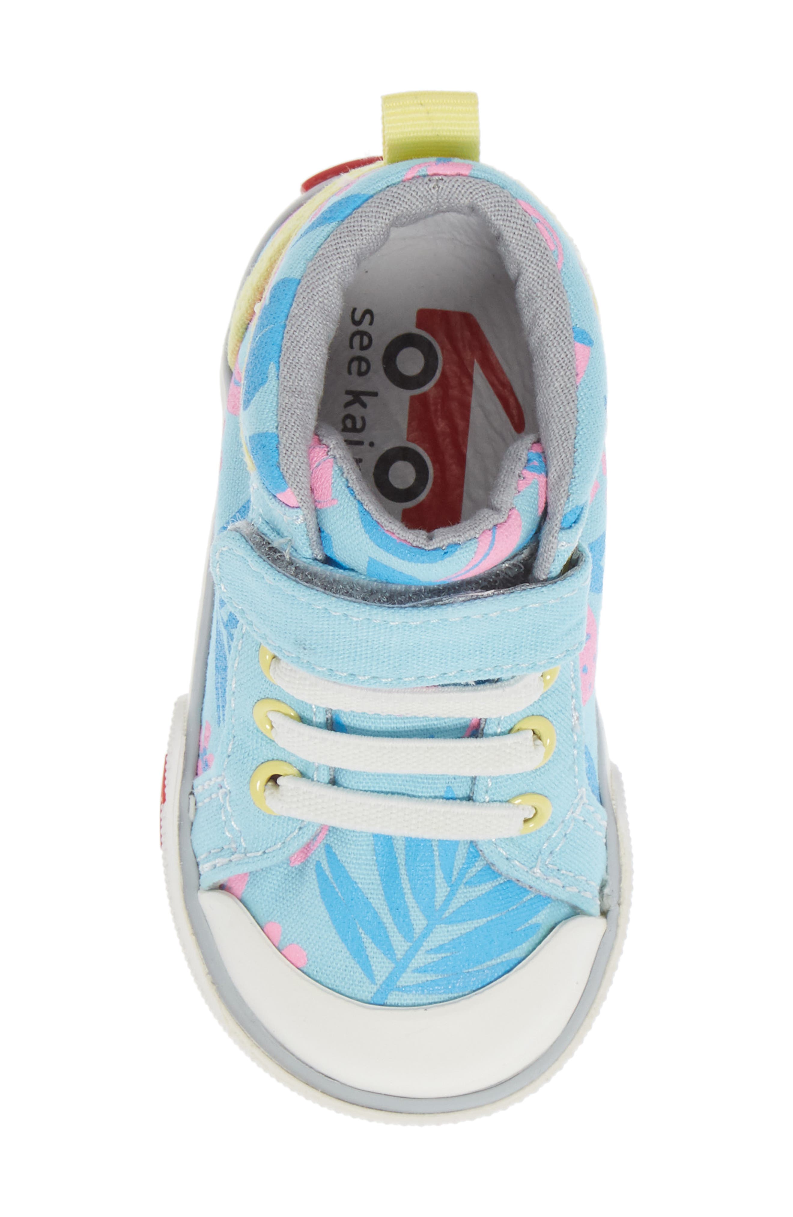 Peyton Sequin Mid Top Sneaker, Alternate, color, LIGHT BLUE TROPICAL