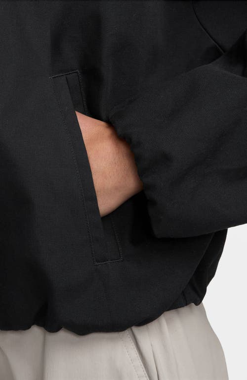 Nike Sportswear Canvas Coach's Jacket In Black