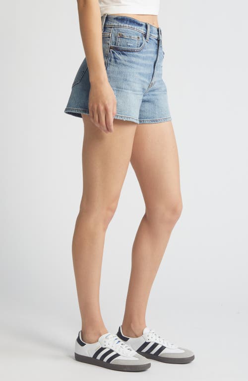 DAZE DAZE TROUBLEMAKER HIGH WAIST DISTRESSED DENIN SHORTS 