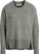 CITY BLUES Open Stitch Sleeve Sweater