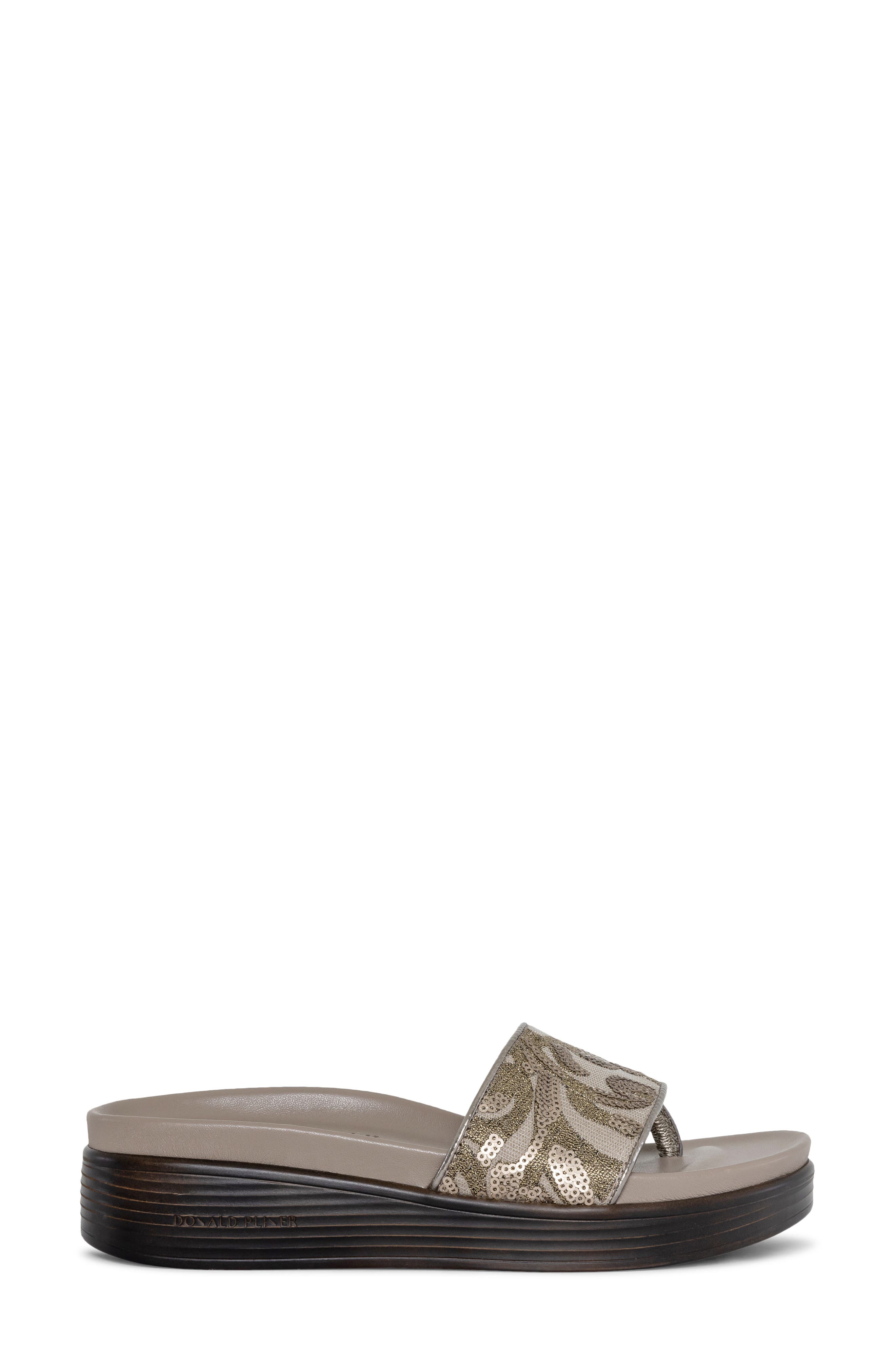 Wedge Sandal, Alternate, color, PEWTER