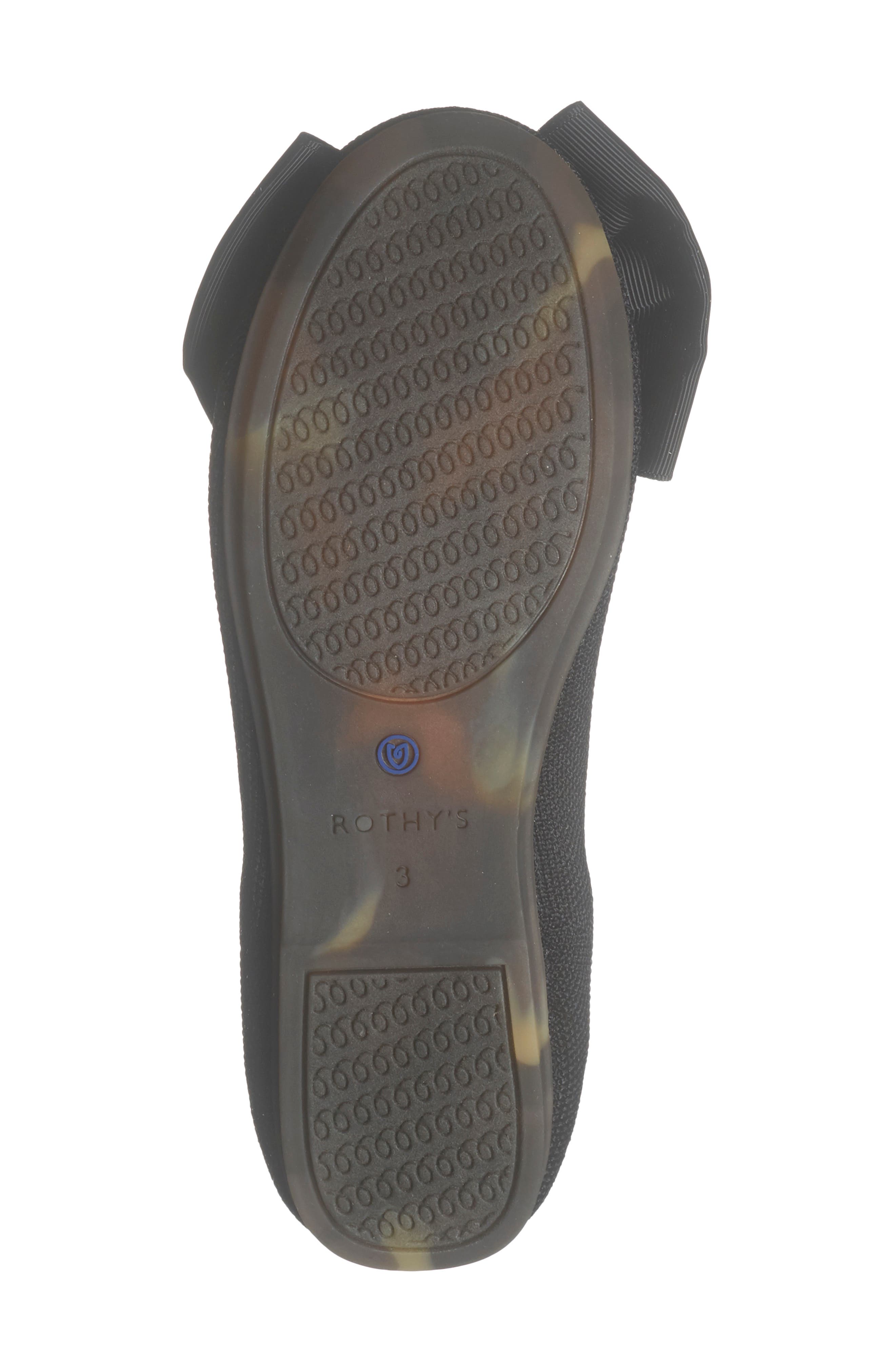 Rothy's Kids' The Big Bow Mary Jane Flat, Alternate, color, Black