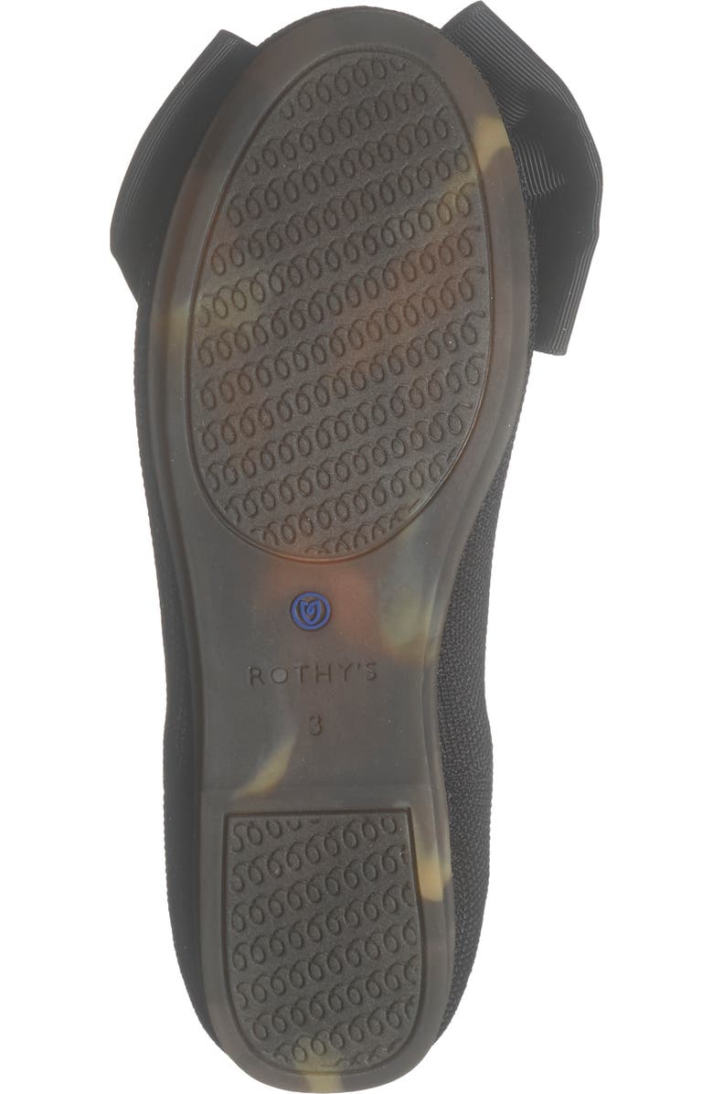 Rothy's Kids' The Big Bow Mary Jane Flat, Alternate, color, Black