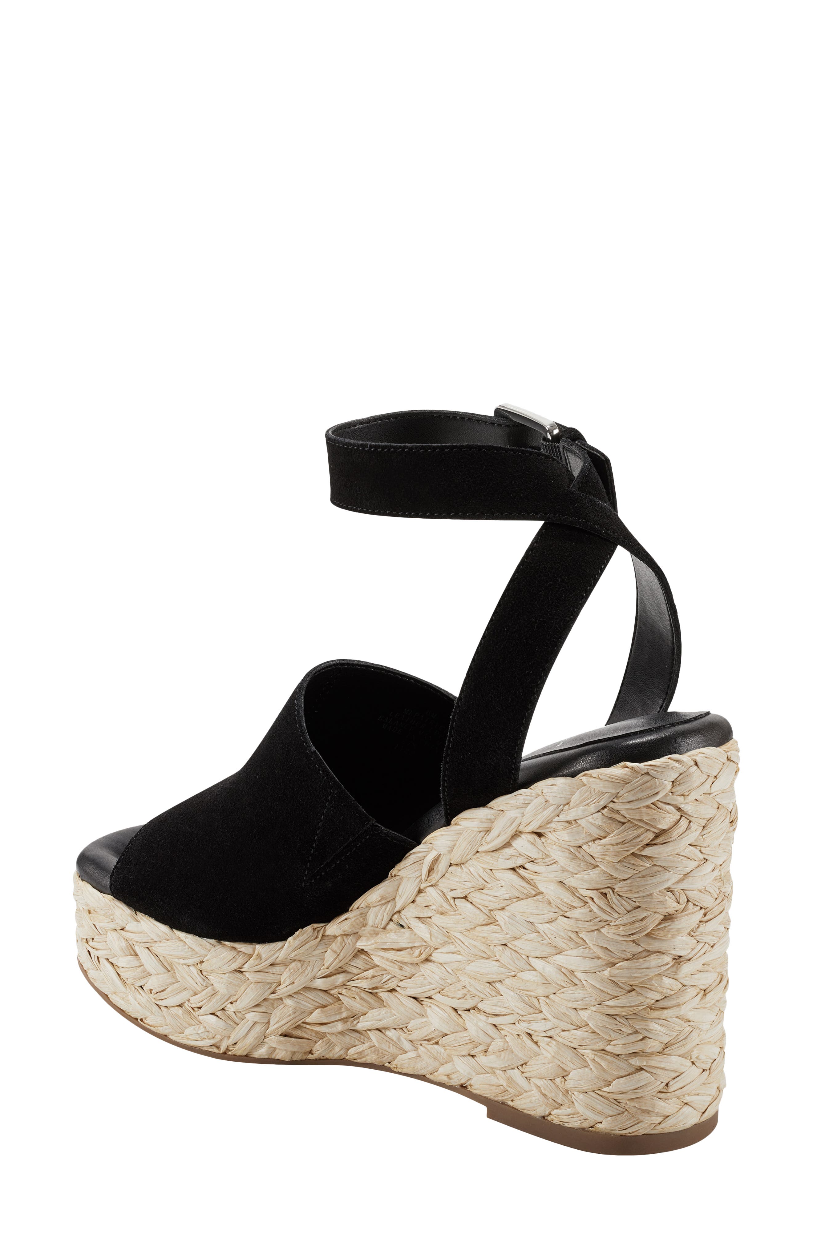 Marc Fisher LTD Nelly Ankle Strap Wedge Sandal, Alternate, color, 