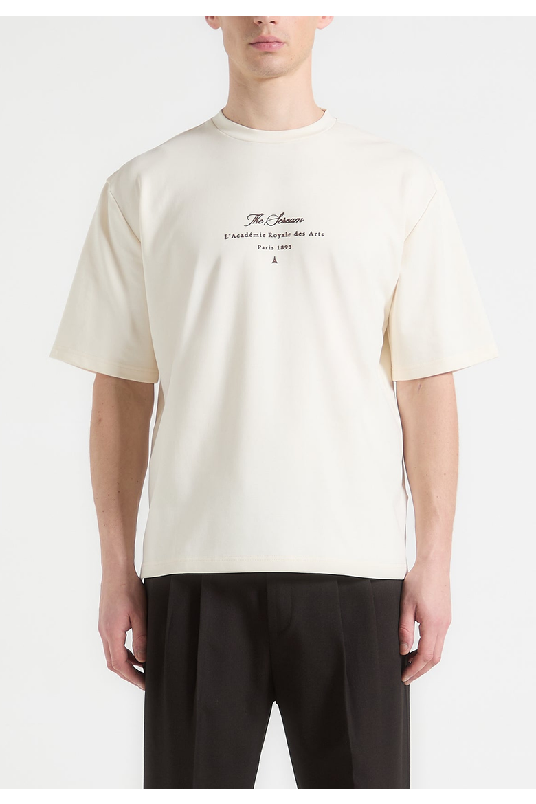 The Scream Cotton T-Shirt, Alternate, color, Cream