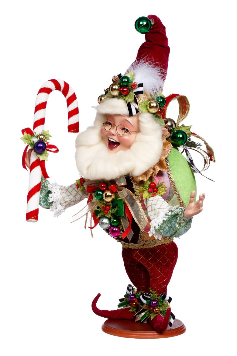 Christmas Ornament Elf, Medium, Main, color, Red