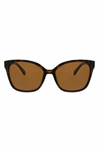 Oscar de la Renta Modern 54mm Square Butterfly Polarized Sunglasses