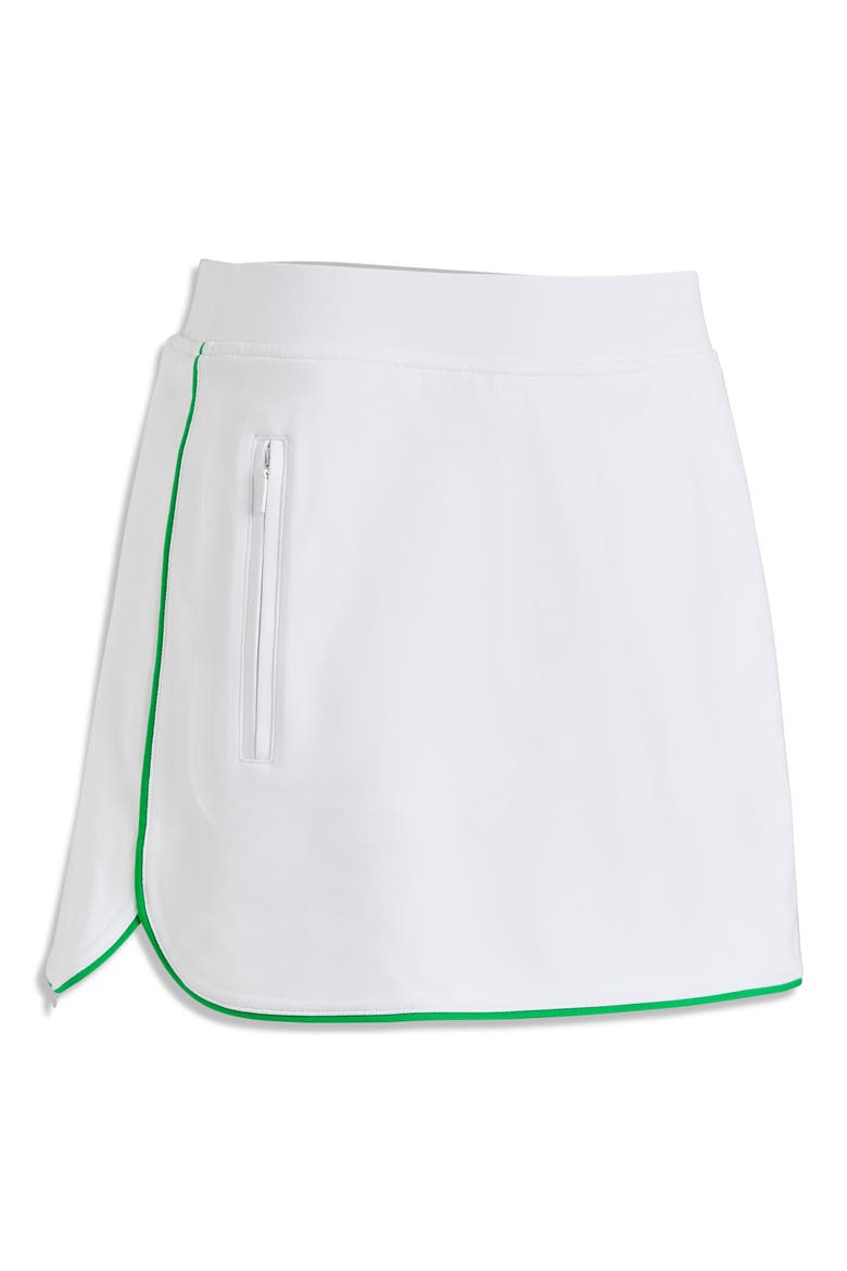 Mid Rise Tulip Hem Piqué Golf Skort, Alternate, color, SNOW