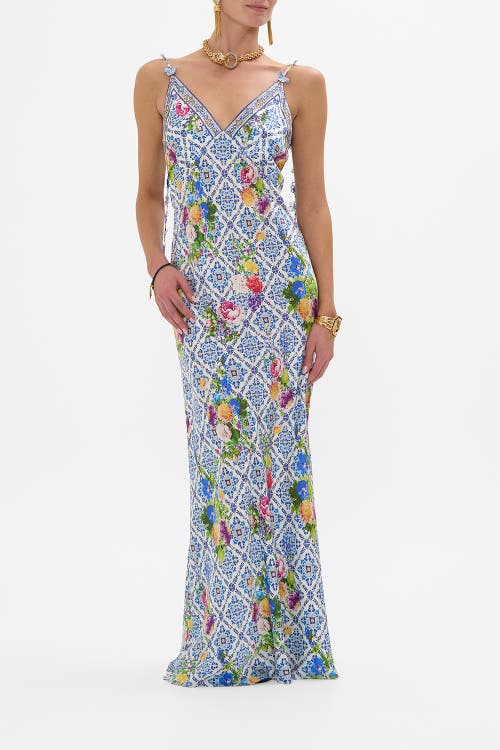 Shop Camilla V Neck Full Length Bias Slip Dress Wall To Wall Wonders