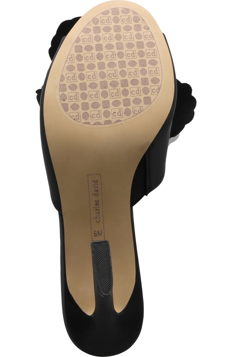 Charles David Kimberly Peep Toe Slide Sandal, Alternate, color, Black