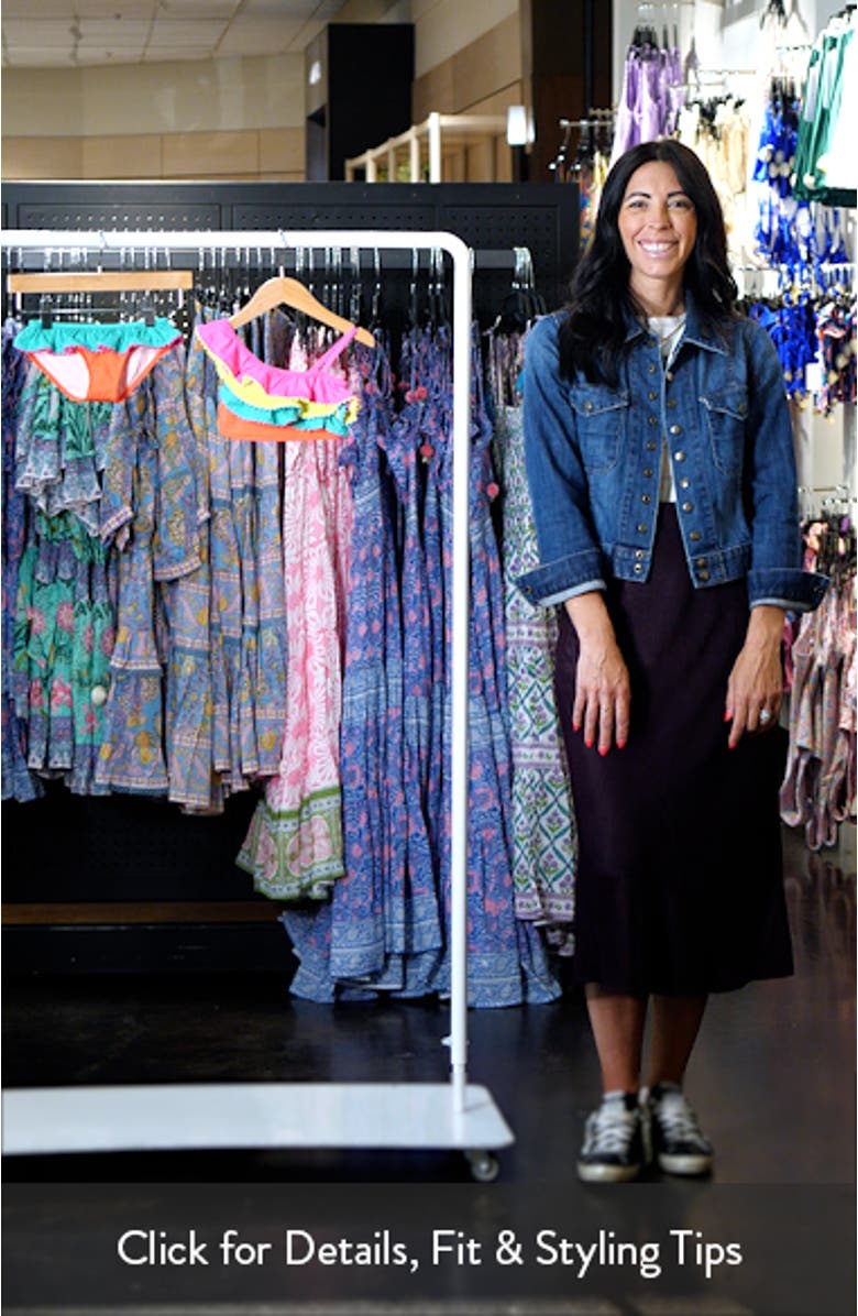 Kids' Ruffle Pom Trim Two-Piece Swimsuit, sales video thumbnail