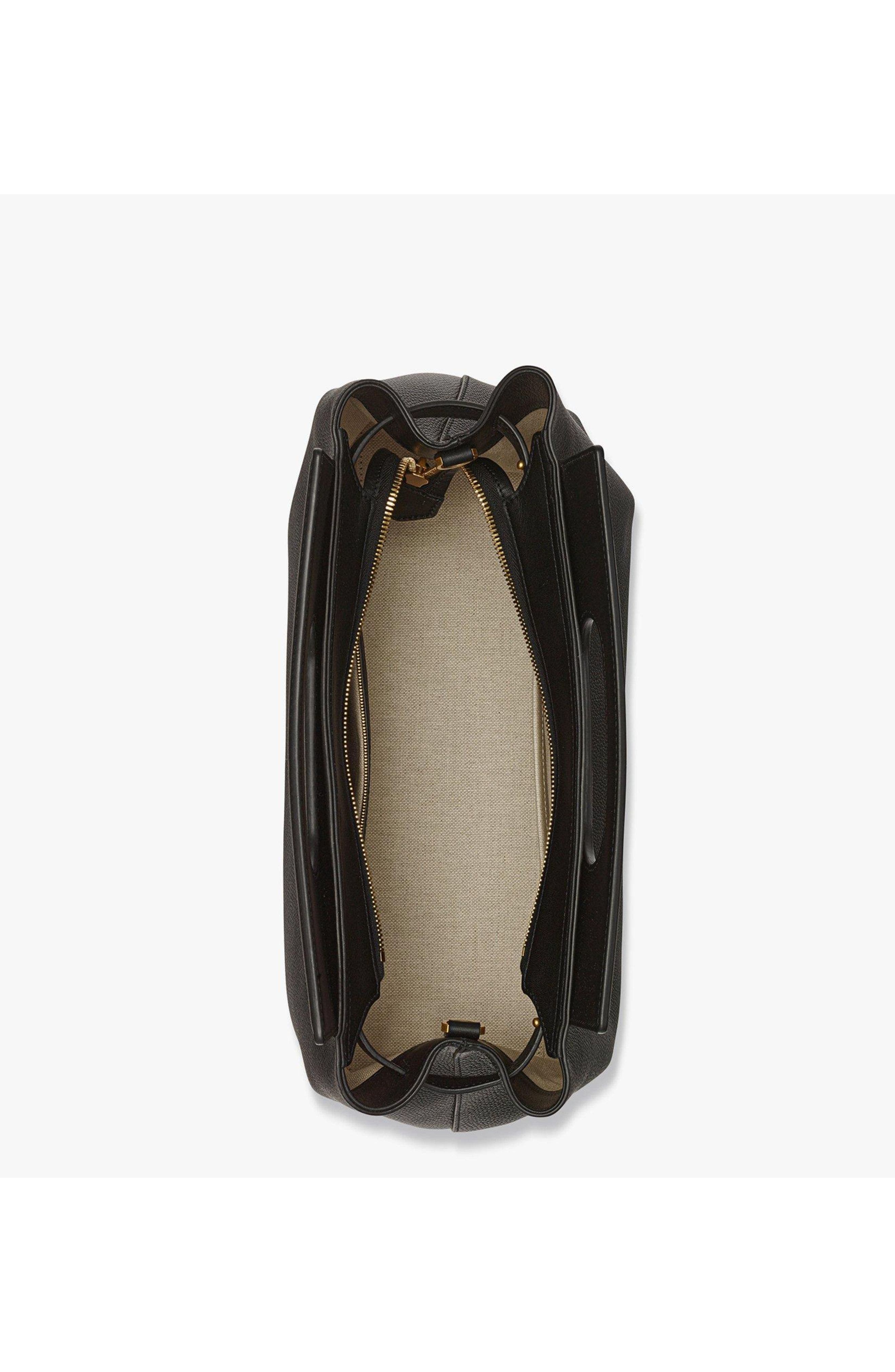 MCM Soft Diamond Shoulder Bag in Embossed Leather, Alternate, color, 