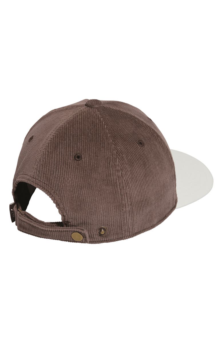 ADIDAS ORIGINALS X CLOT BY EDISON CHEN Cotton Corduroy Baseball Cap, Alternate, color, Dark Brown/ Cream White