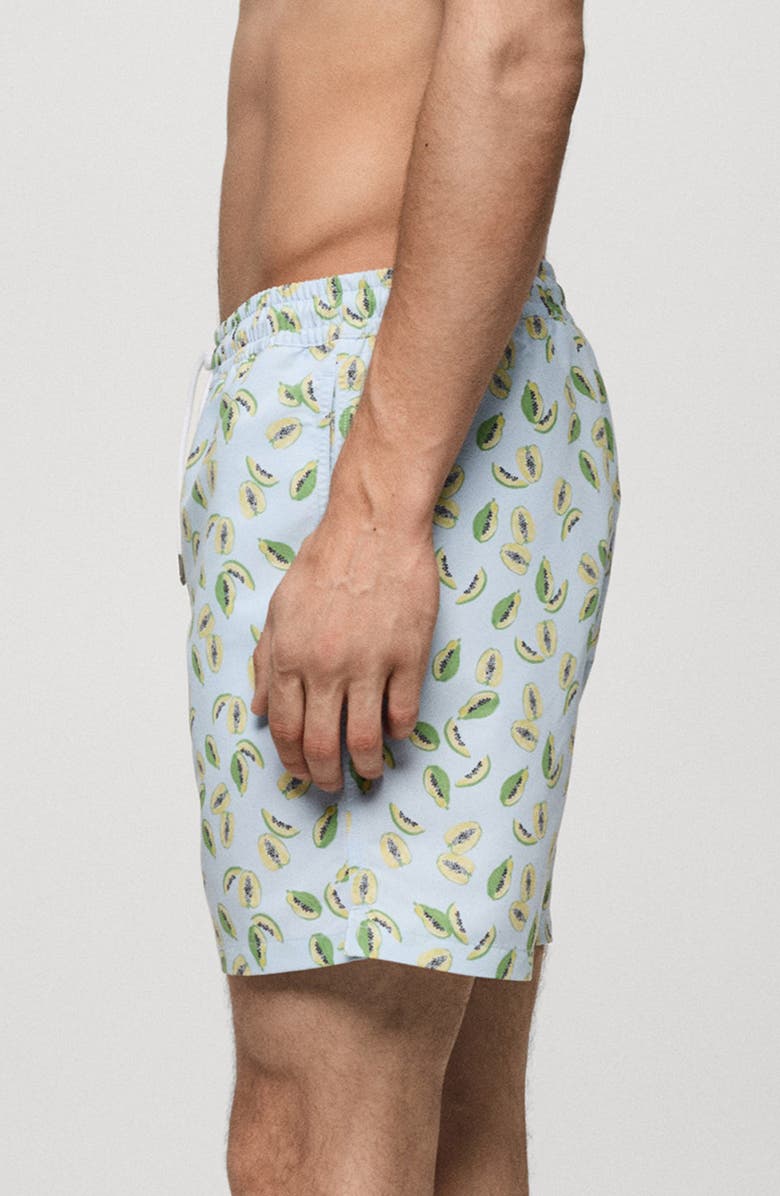 MANGO Fruits Swim Trunks, Alternate, color, Sky Blue