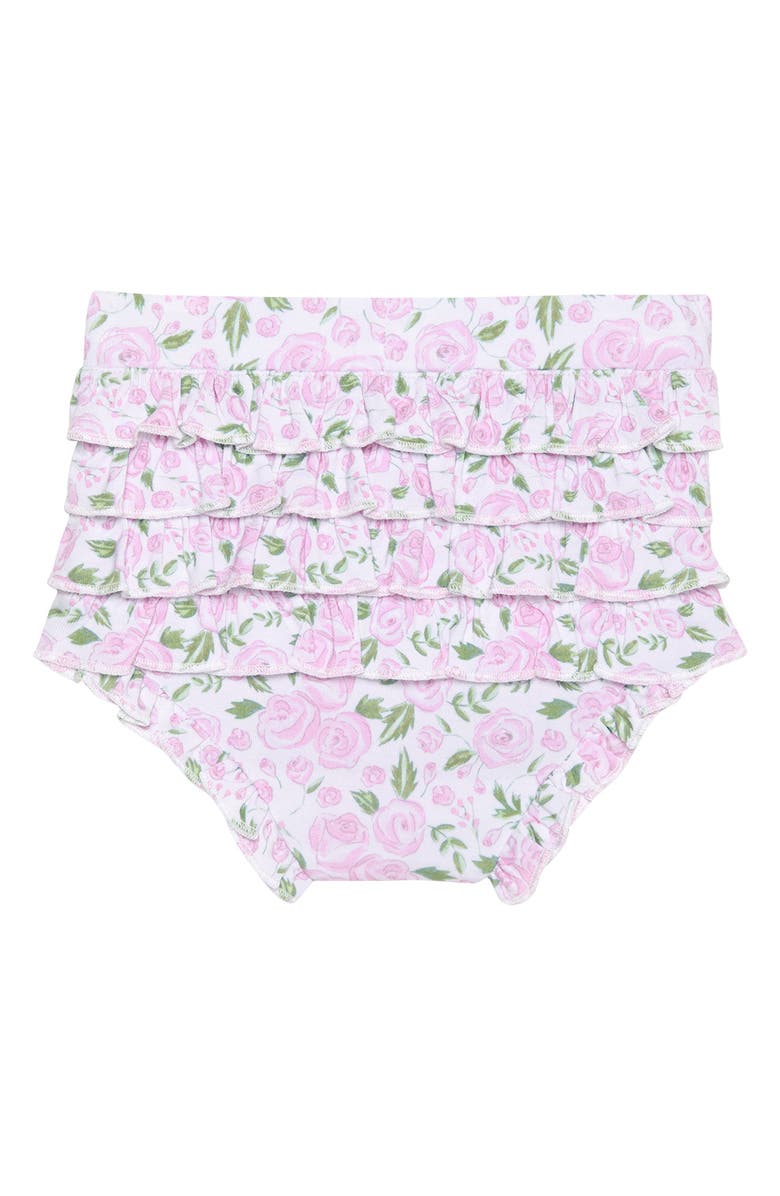 Posh Peanut Ruffle Cap Sleeve Dress with Bloomers, Alternate, color, Light/ Pastel Blue