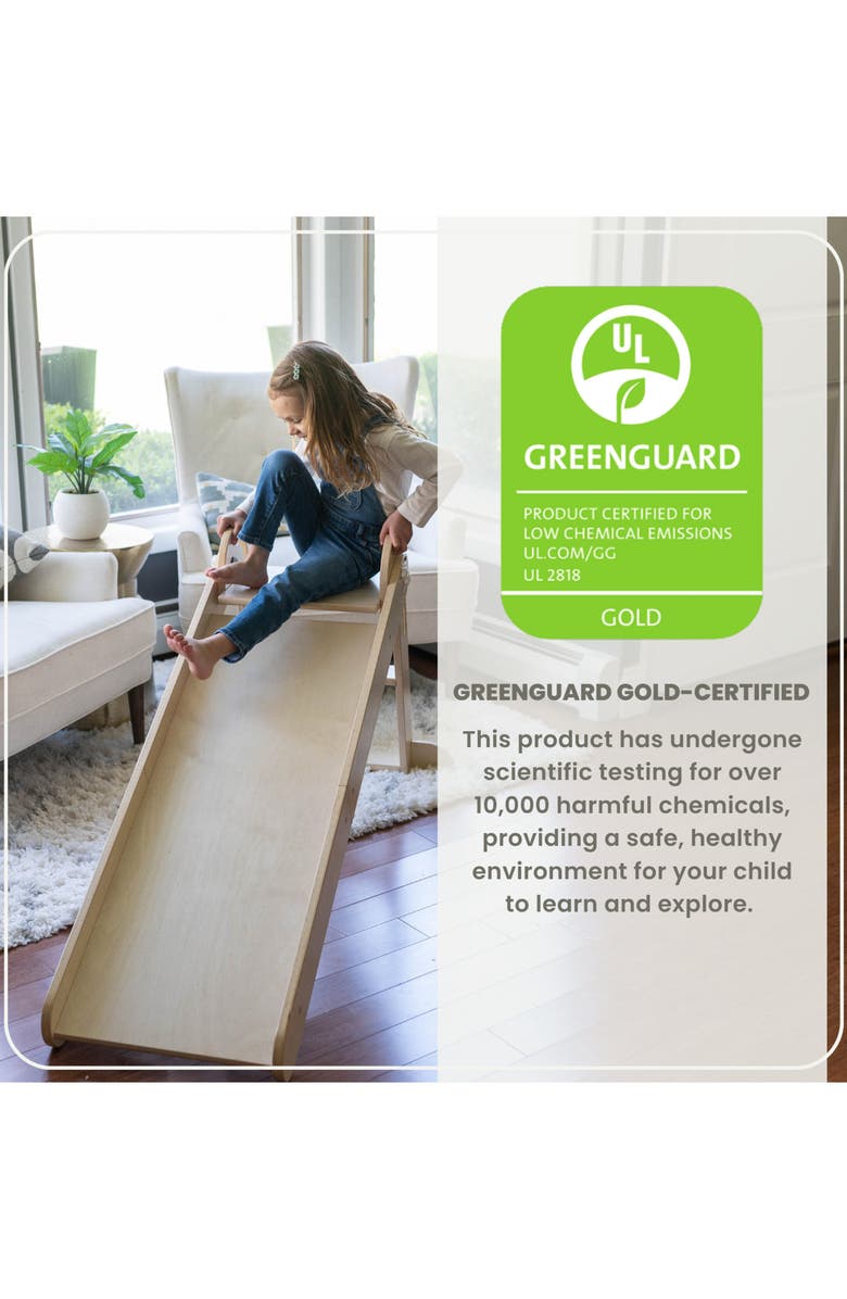 Little Partners 2-in-1 Folding Learn 'N Slide, Alternate, color, Natural