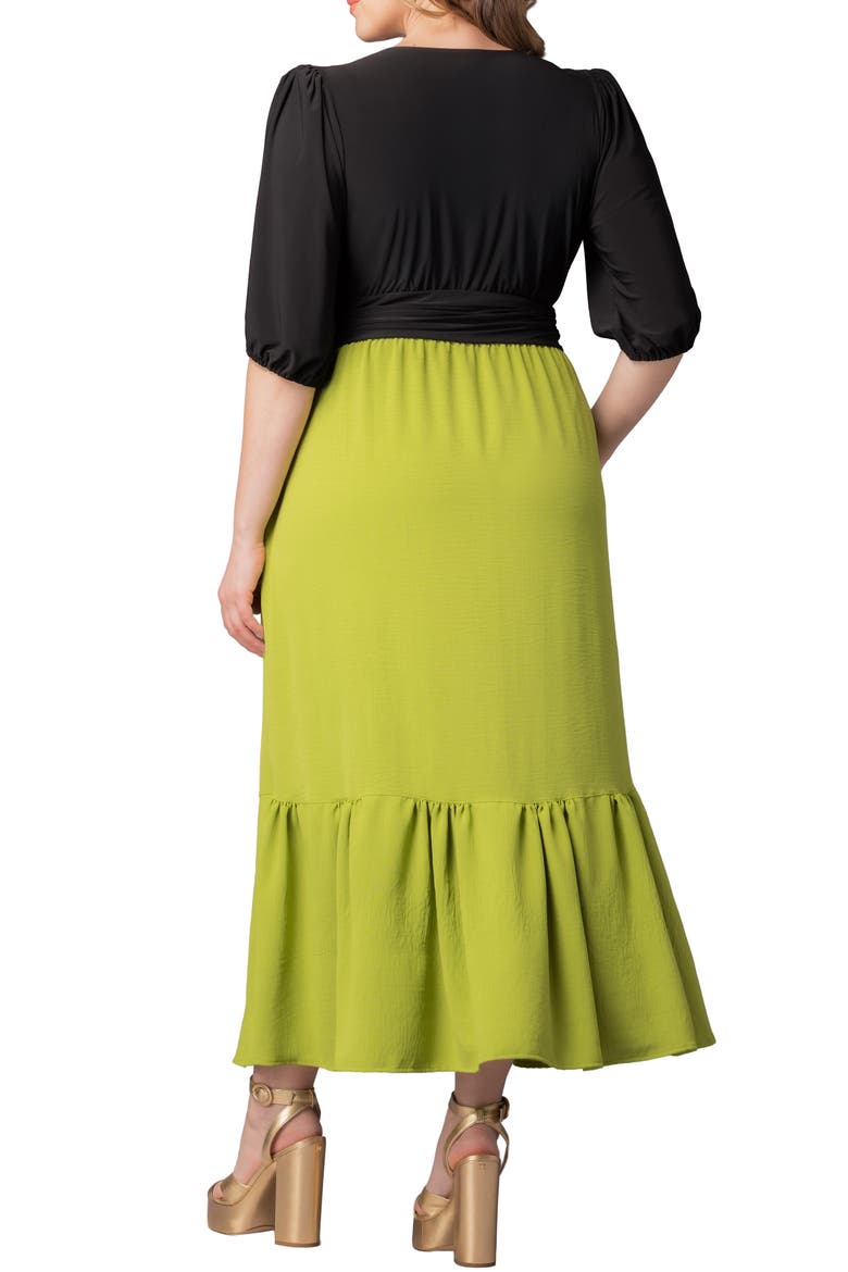 Danica Mixed Media Dress, Alternate, color, LIMELIGHT