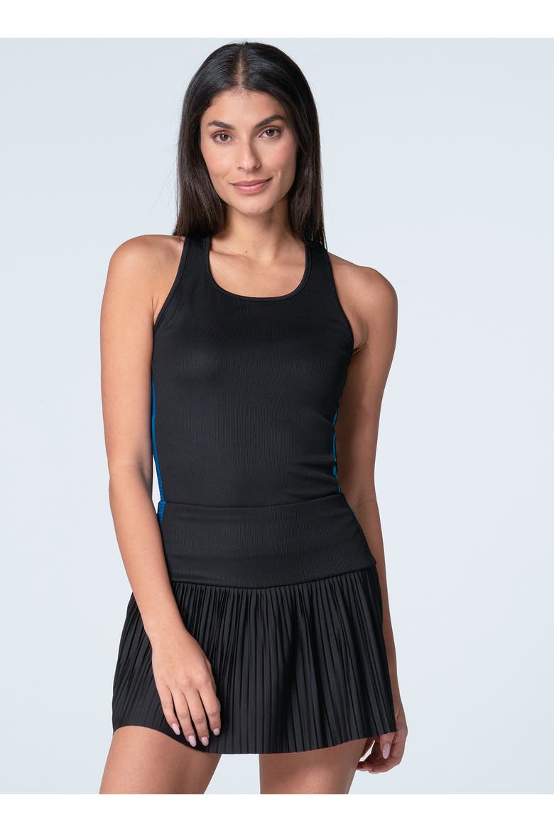 Racer Rib Tank, Main, color, Black