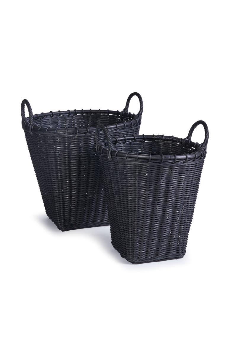 Napa Home & Garden Alvero Baskets, Set Of 2, Main, color, Black