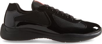 【スポーティリュクス】PRADA Vernice スケートシューズ Prada America's Cup Vernice Bike Low Top Sneaker (Men