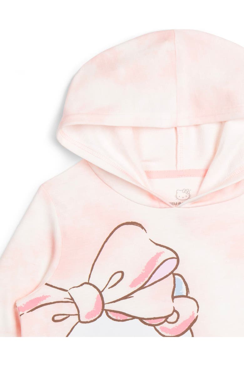 Tie-Dye Hooded Sweatshirt, Alternate, color, Pink Hello Kitty