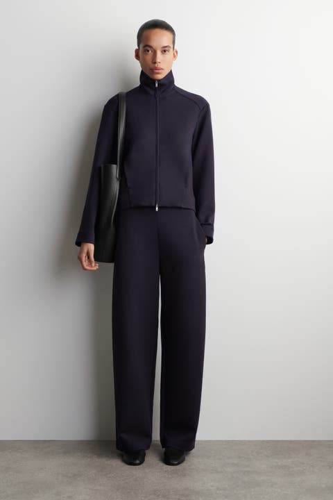 Scuba Knit Barrel Leg Joggers