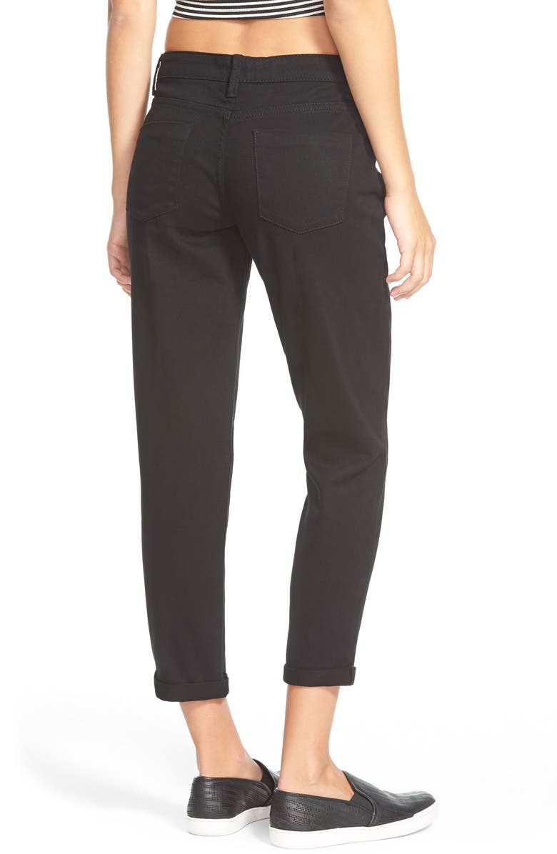 Generra Yoke Front Cuffed Girlfriend Jeans, Alternate, color, 