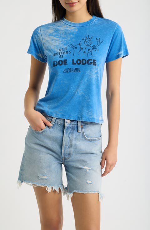 Doe Lodge Graphic Burnout Tee