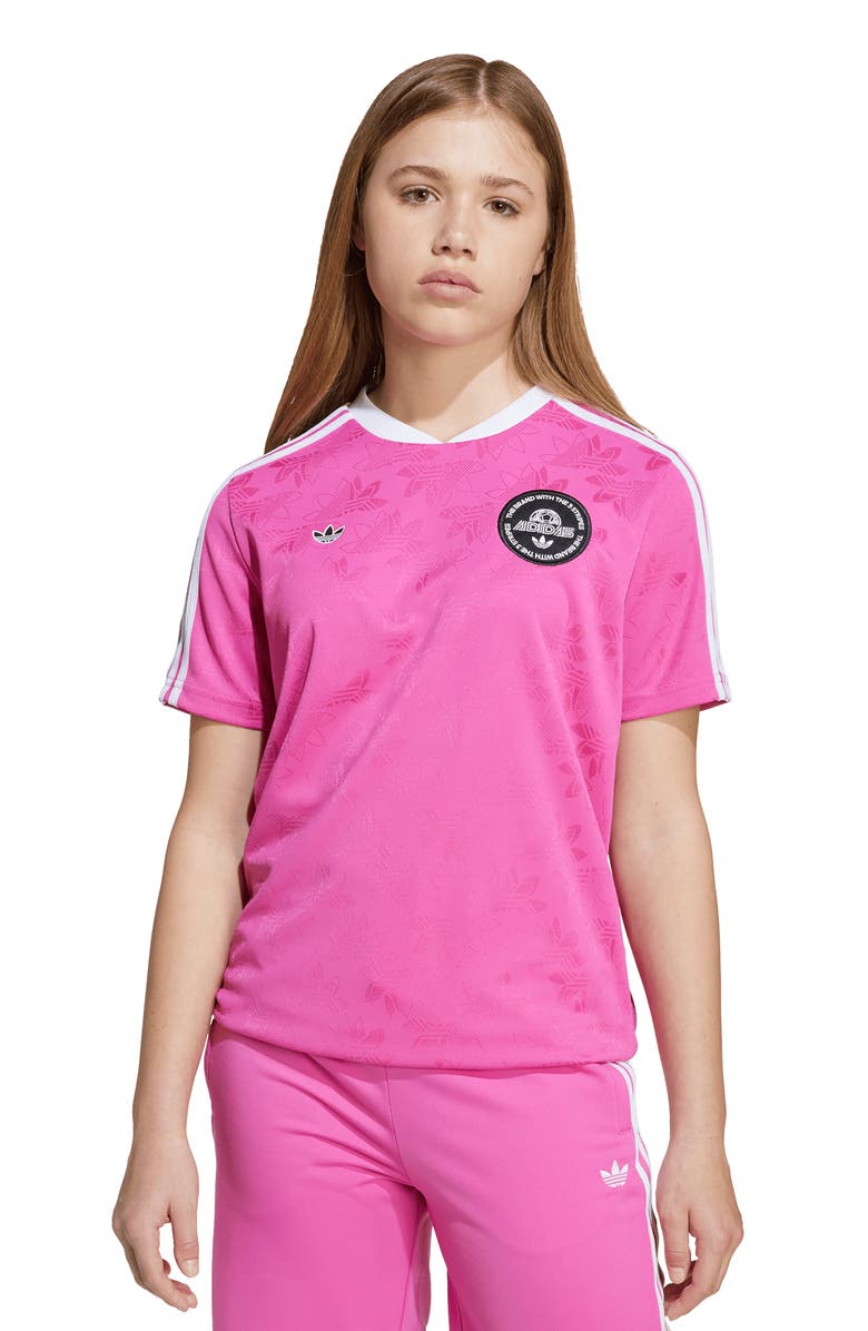 adidas Kids' Soccer Tee, Alternate, color, Semi Lucid Fuchsia