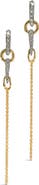 Alexis Bittar Solanales Crystal Linked Spear Drop Earrings