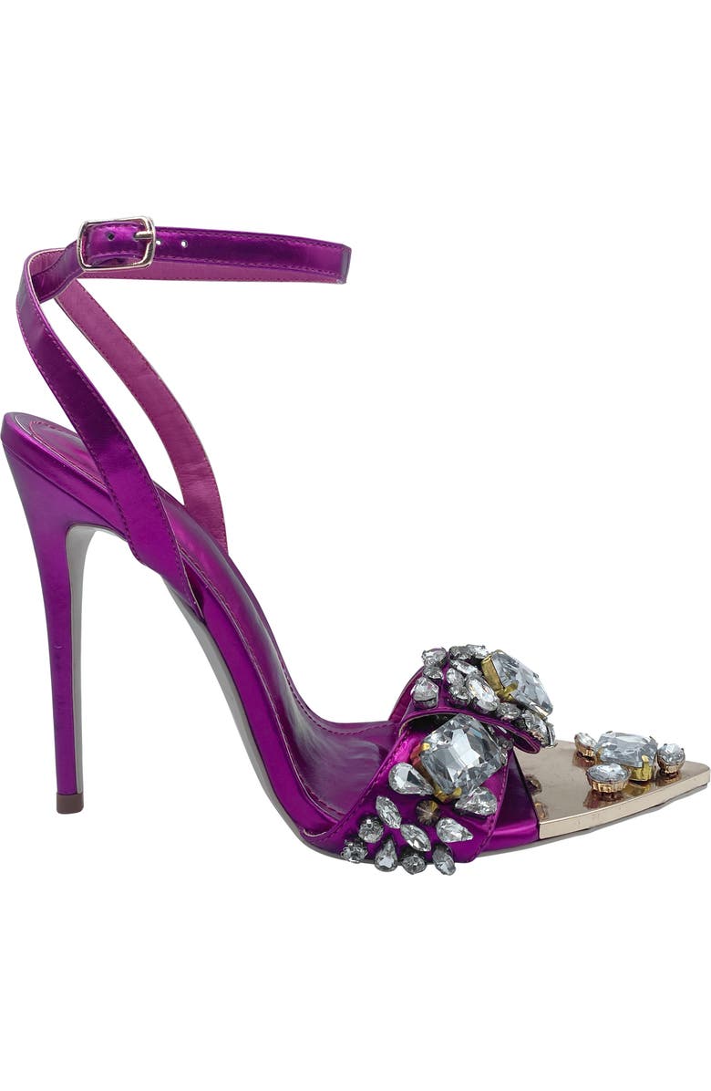 AZALEA WANG Tilly Embellished Sandal, Alternate, color, Fuchsia