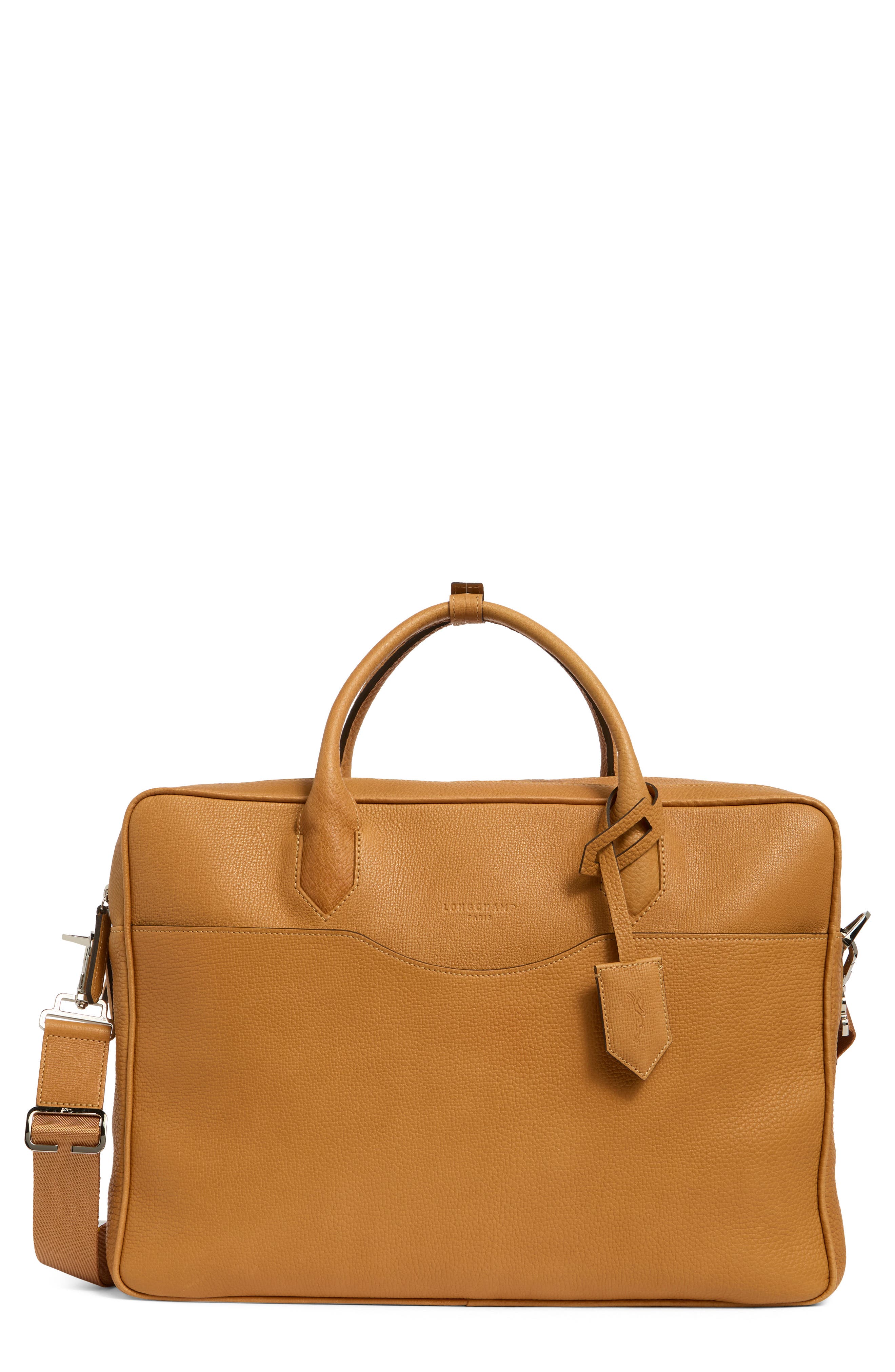 Longchamp Large Leather Briefcase
