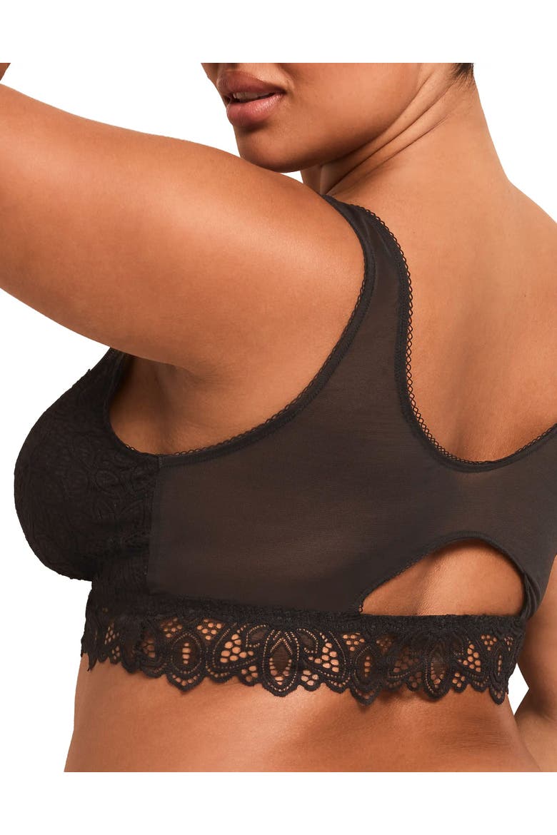 Elska Unlined Bralette Bra, Alternate, color, Black